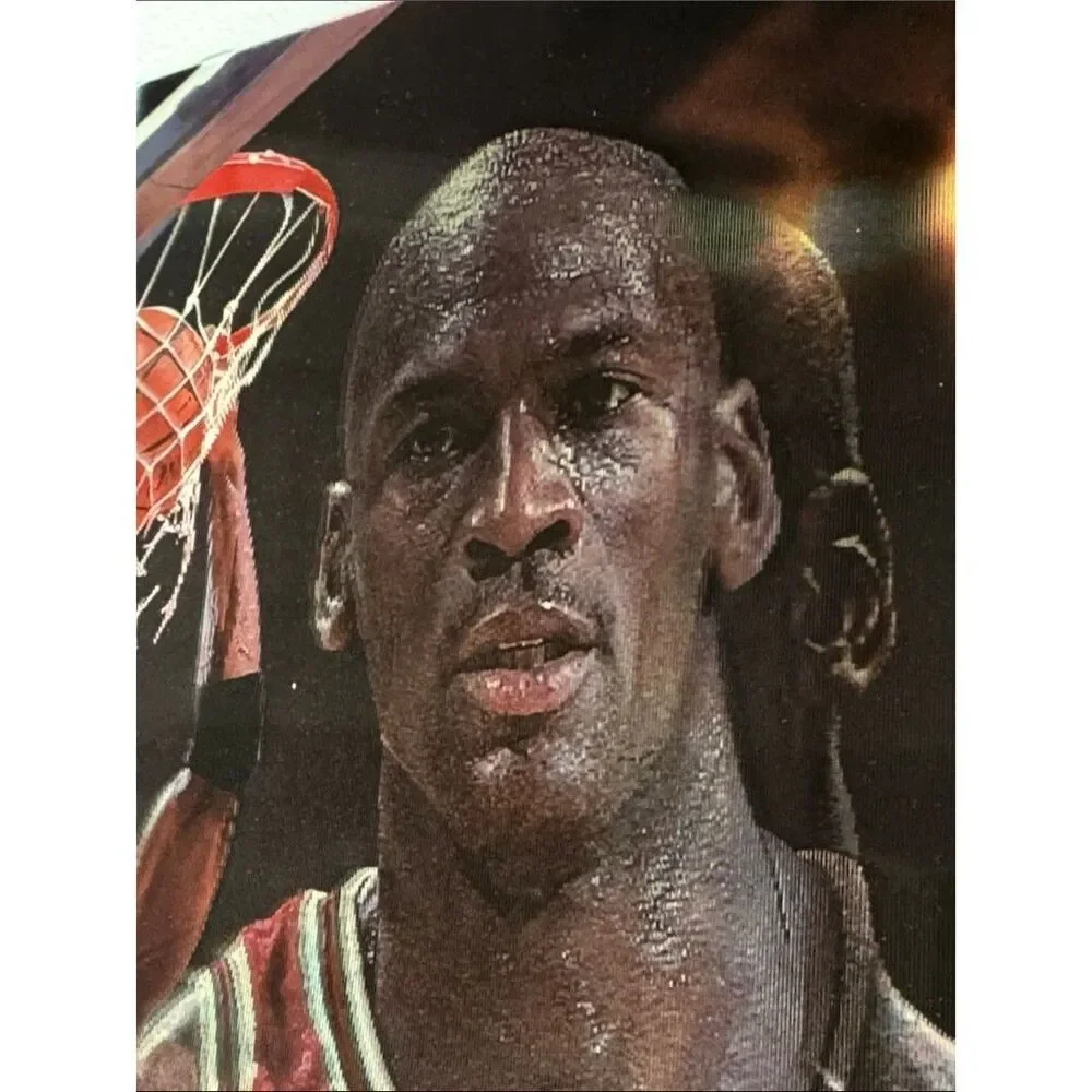Michael Jordan Chicago Bulls Lenticular Basketball Poster - Premium Wall Art